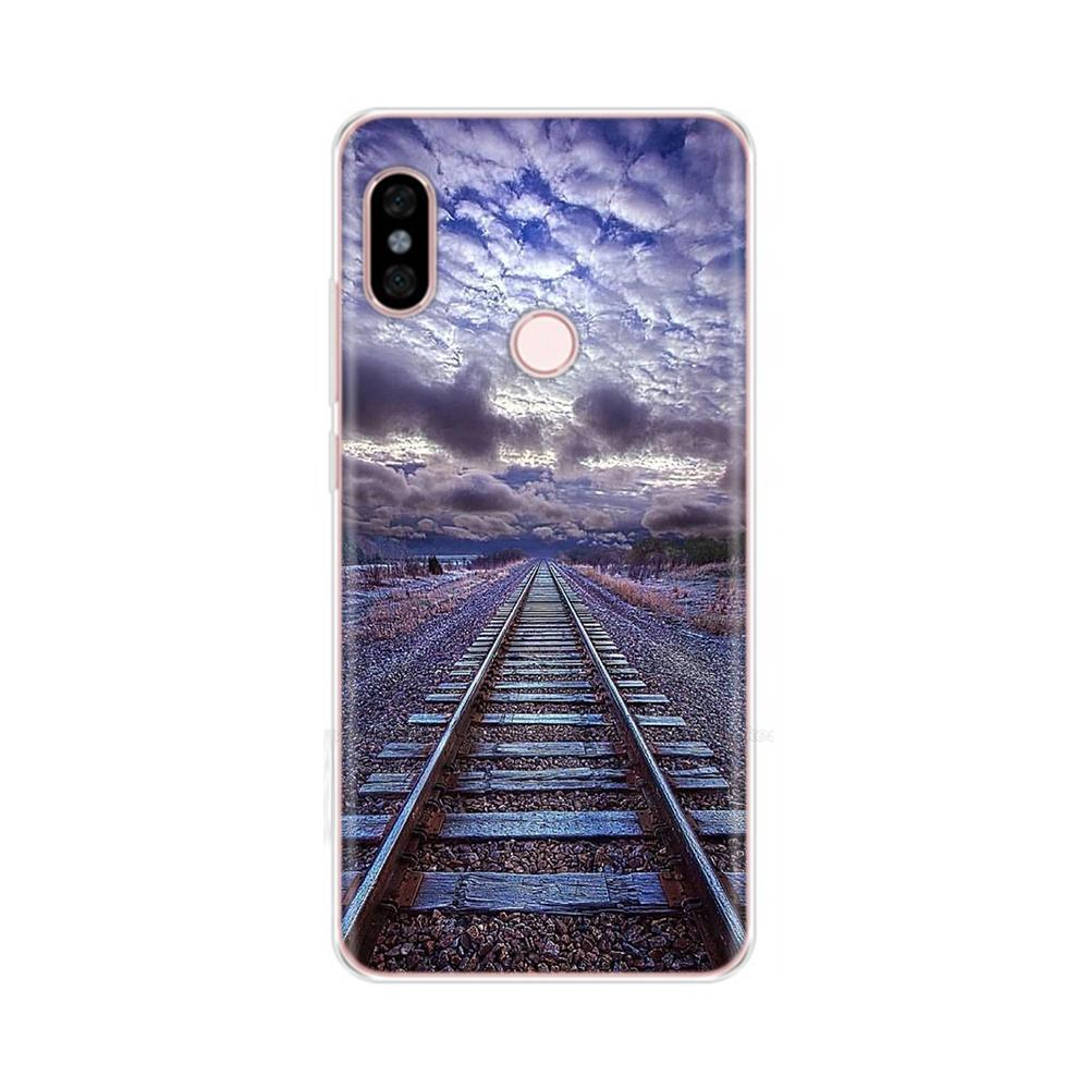 For Redmi Note 5 Note5 Pro Protective Shell Soft Silicone Phone Case Cartoon Painted Back Cover For Redmi Note 5 6 Pro Fundas