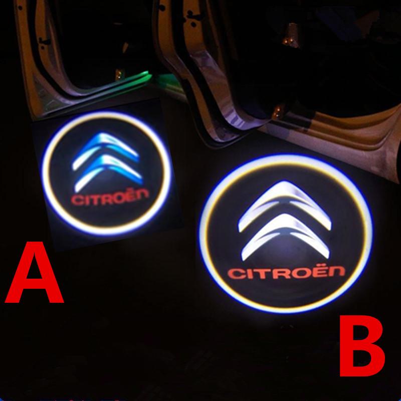 AFP2 Car Door Lamp Logo Projector For Citroen C3XR HU83/VA2 Blade CE0536 C4 C2 C5 C6 C4LCACTUS Car Door Welcome Logo Projector Light