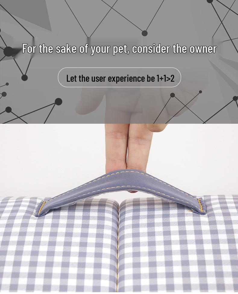 Winter Cozy Semi-Enclosed Washable Dual-Use Pet Nest for Cats & Small Dogs