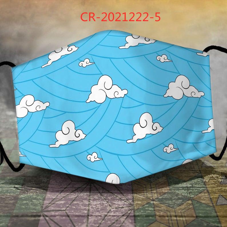 Demon Slayer Geprinte Stofdichte Masker met Filtergleuf voor Mannen en Vrouwen