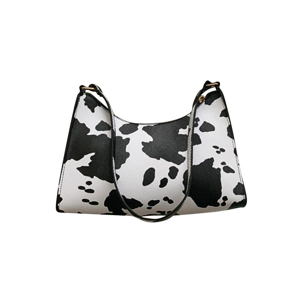 Damen PU-Leder Handtaschen Mode Druck Schulter Unterarmtasche