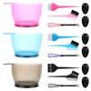 4/6Pcs Hair Dye Color Brush Bowl Set With Ear Caps Dye Mixer Hair Tint Dying Coloring Applicator Hairdressing Styling Accessorie