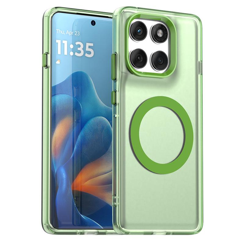 Magnetic Wireless Charging Case For Motorola Edge 60 Pro Moto Edge 60 Fusion Cover Candy Colors Transparent Shell Fundas Coque