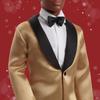 Barbie Holiday Dark Brown Signature Pretend Ages JGK57 Ken, Hair, Black, Dress-Up Doll/House, Play, 6+, Gold,