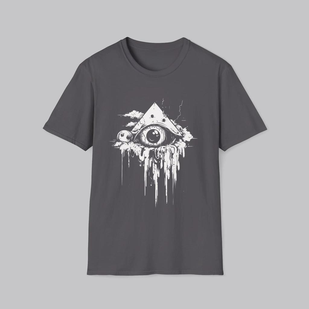 HOT SALE The Cursed Evil Eye T-shirt Gothic Eccentric Core Fashion - Scary Gift Emo Gothic T Shirt Edgy Fashion Style Tees