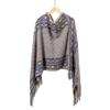 Printing Knitted Cape Stripe Imitation Cashmere Shawl Simple Ethnic Style Scarf  Outdoor