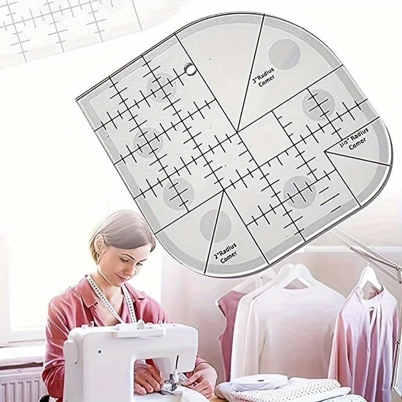 1Pc Creative Corner Knife Quilting Ruler Sewing Accessories Acrylic Sewing Ruler Diy Sewing Template Sewing Tool Corner Ruler