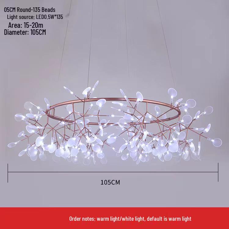 Firefly Chandelier: Modern Nordic Minimalist LED Molecular Light for Luxurious Living Room