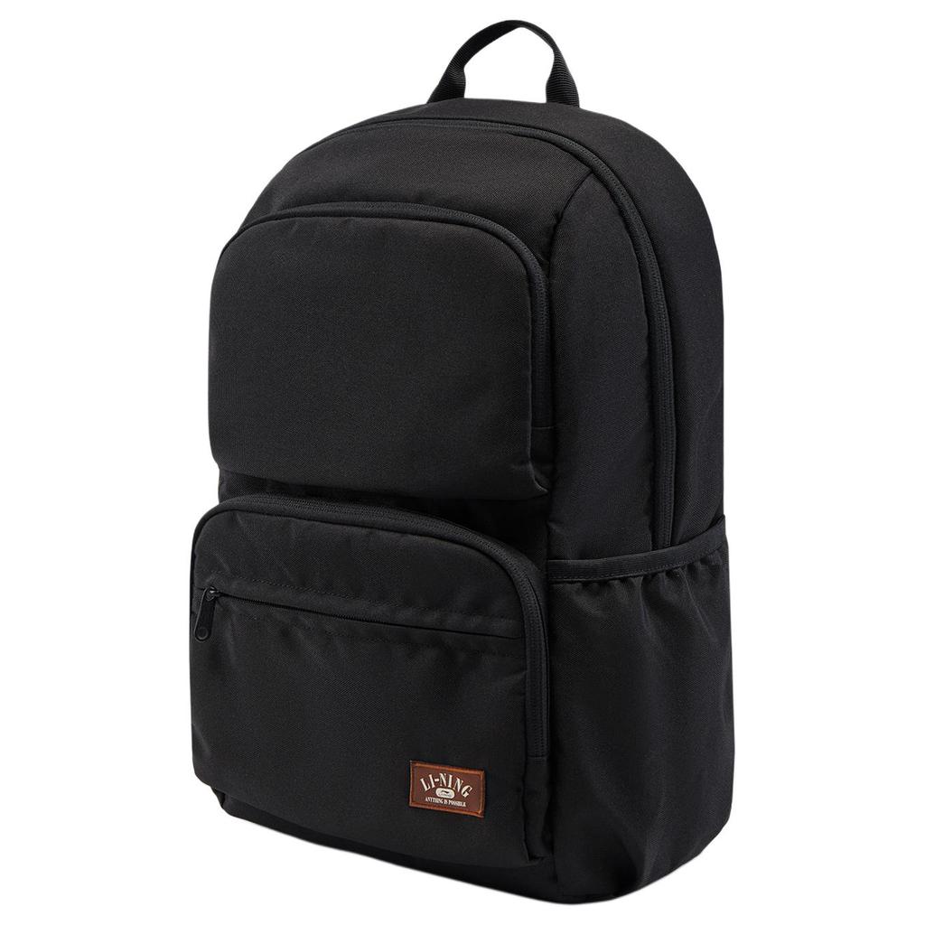 New LiNing Sports Life Collection Polyester Students Backpack Unisex Black ABSV393-1