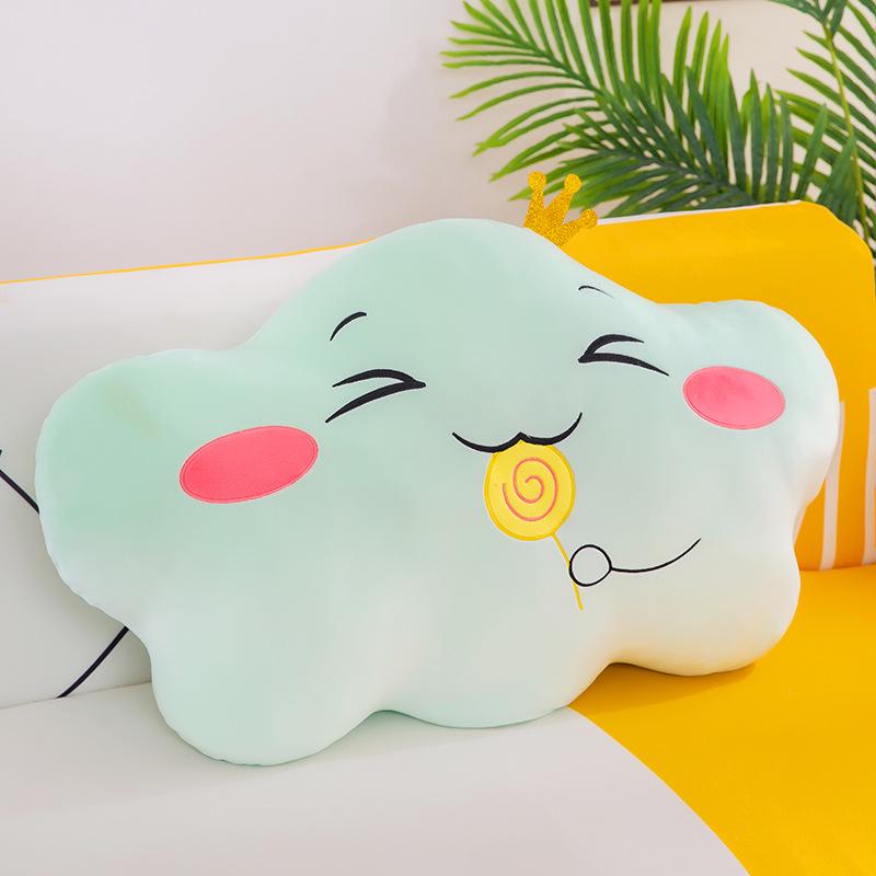 Cartoon Cloud Plush Pillow: Cute Doll for Girls, Soft Cushion for Bed