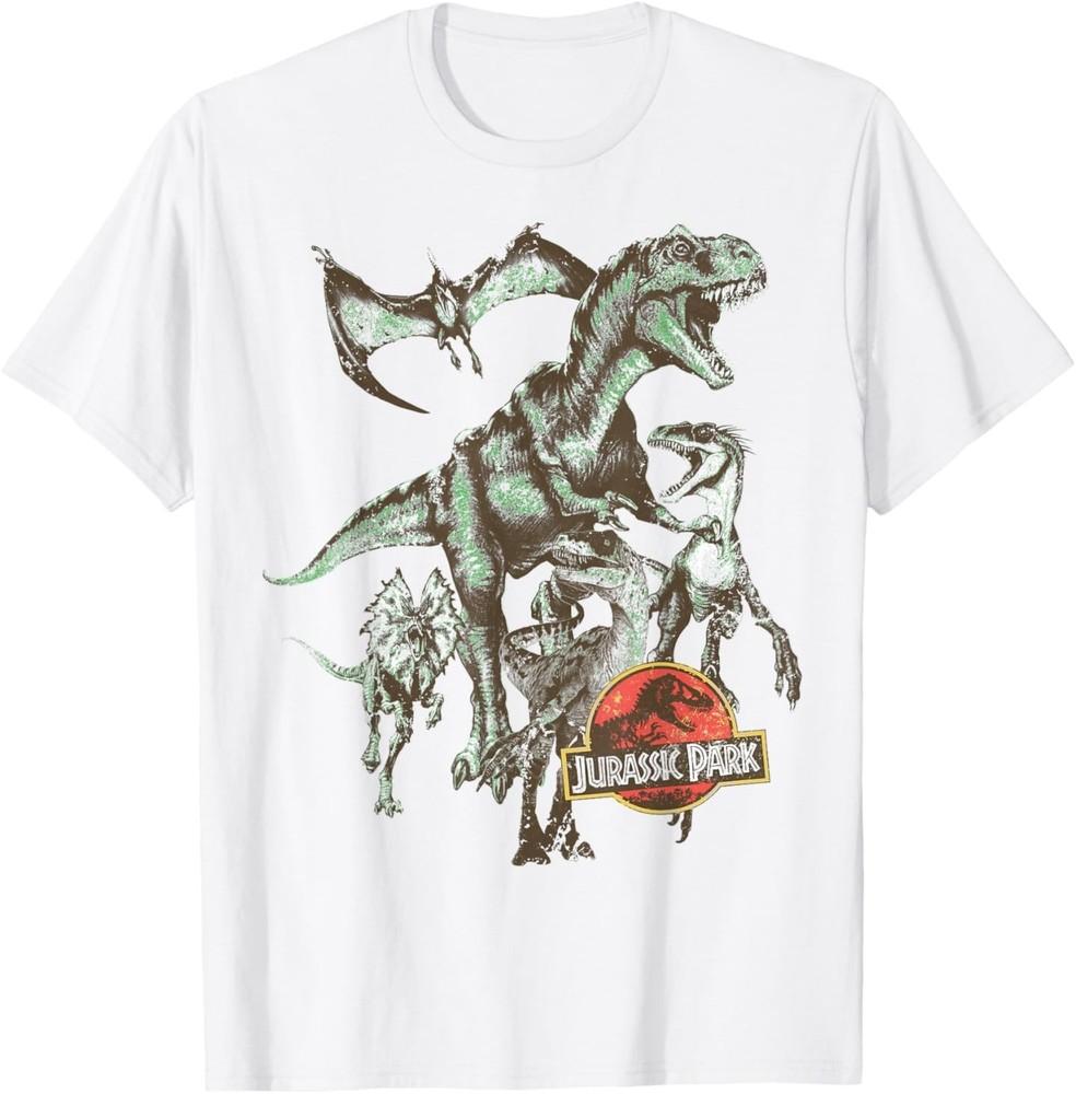 

Jurassic Park Vintage Dinosaur Group Graphic T-Shirt T-Shirt 4XL