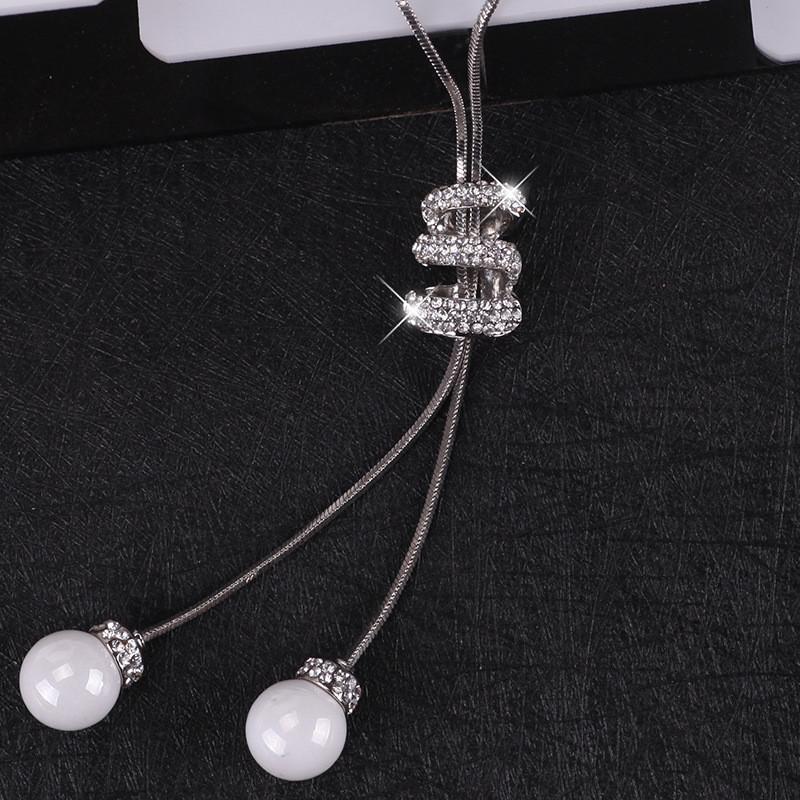 Stunning Pearl Multilayer Tassel Necklace In Rose Gold And Platinum Colors Women For