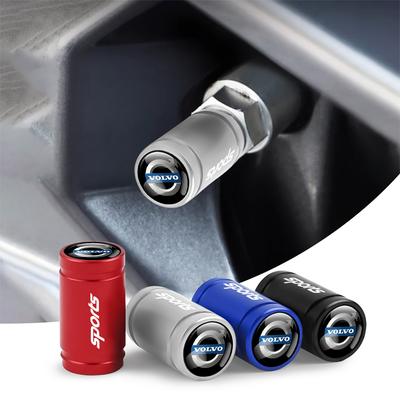 4pcs 3D Aluminum Alloy Car Wheel Tire Valve Badge Caps For T6 AWD C30 C40 C50 C70 S40 S60 S70 S80 S90 V40 Auto Accessories