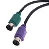 1Pc Usb Male To Dual Ps2 Female Cable Adapter Converter Use For Keyboard Mouse