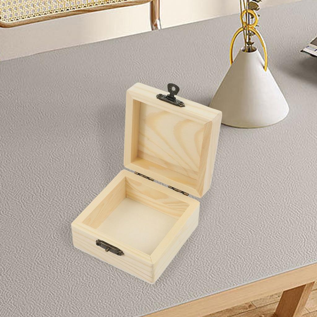 Storage Box Home Household Organizer Wood Wooden Craft Box