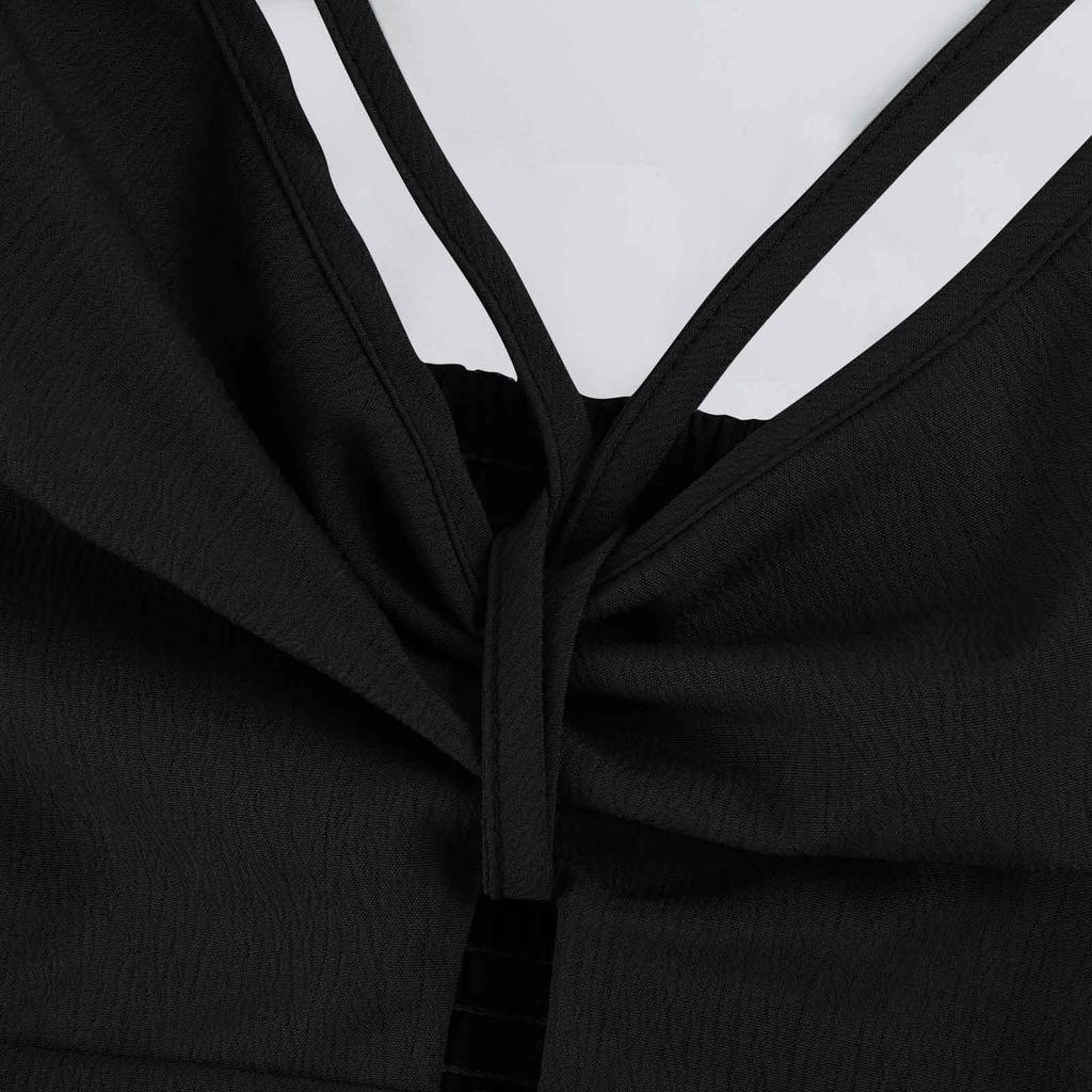 Women's Casual Sleeveless Suspender Jumpsuit With Pocket Open Back Color Jumpsuit