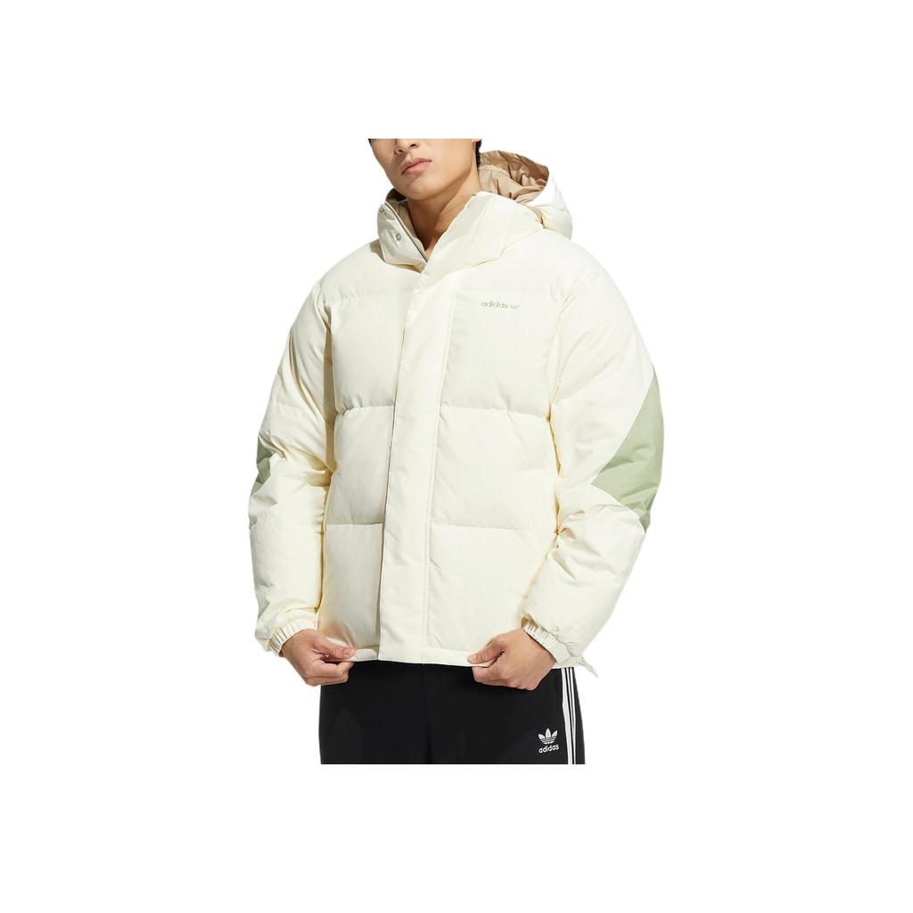 Adidas Originals Sportliche Daunenjacke mit Print-Logo, Reißverschluss und Kapuze, Wende-Daunenjacke für Herren, Oberbekleidung, Mehrfarbig HS9466