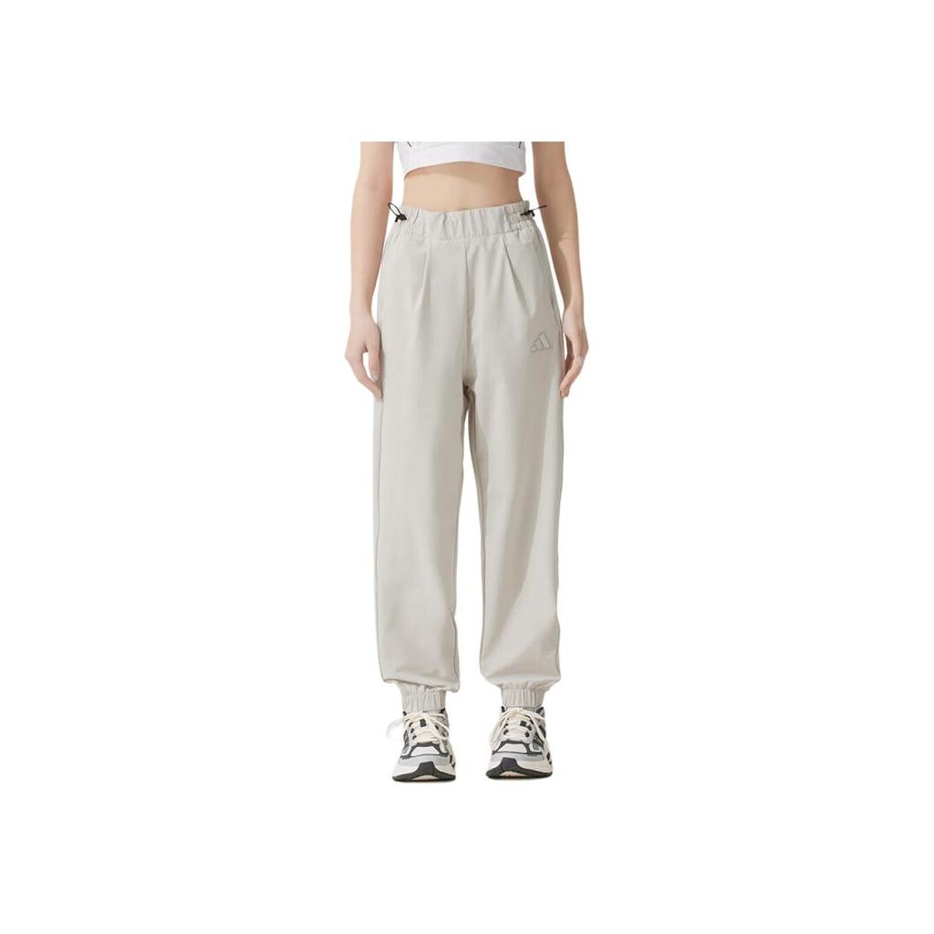 Adidas SS25 Fashion Comfortable Skin-Friendly Versatile Outdoor Casual Pants Women Pants Off-White JM8778