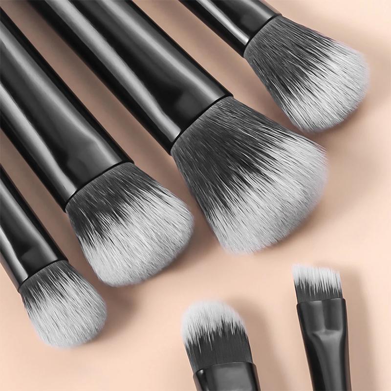 10 Pcs Mini Makeup Brush Set Powder Eyeshadow Foundation Blush Blender Concealer Beauty Makeup Tools Brush Professional Supplies
