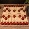 Xiangqi Chinese Chess Board Game Set Natural Wood Playing Pieces Portable Travel Strategy Toy For Kids Adults Family Gift