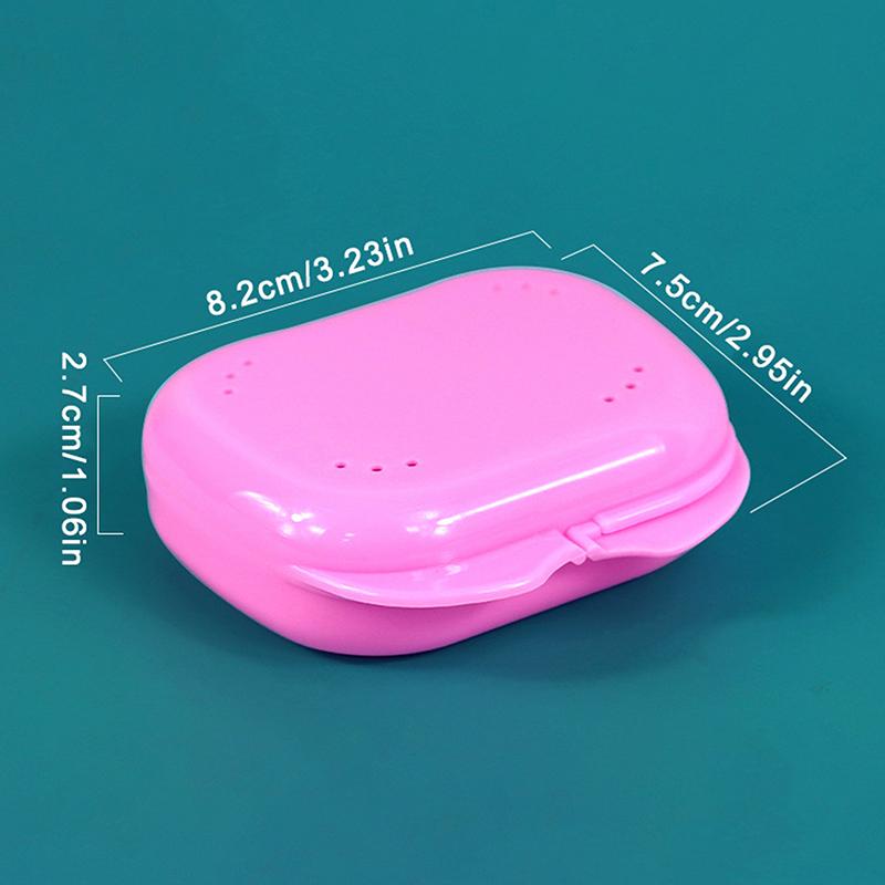 Retainer Box for Teeth Mouthguard Dental Denture Case Portable Storage for Sports Use