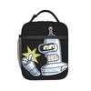 Isolierte Lunchtaschen Futuramaed Benders Cartoon Comic Merch Lebensmittelbox Harajuku Thermokühler Lunchbox Für die Schule