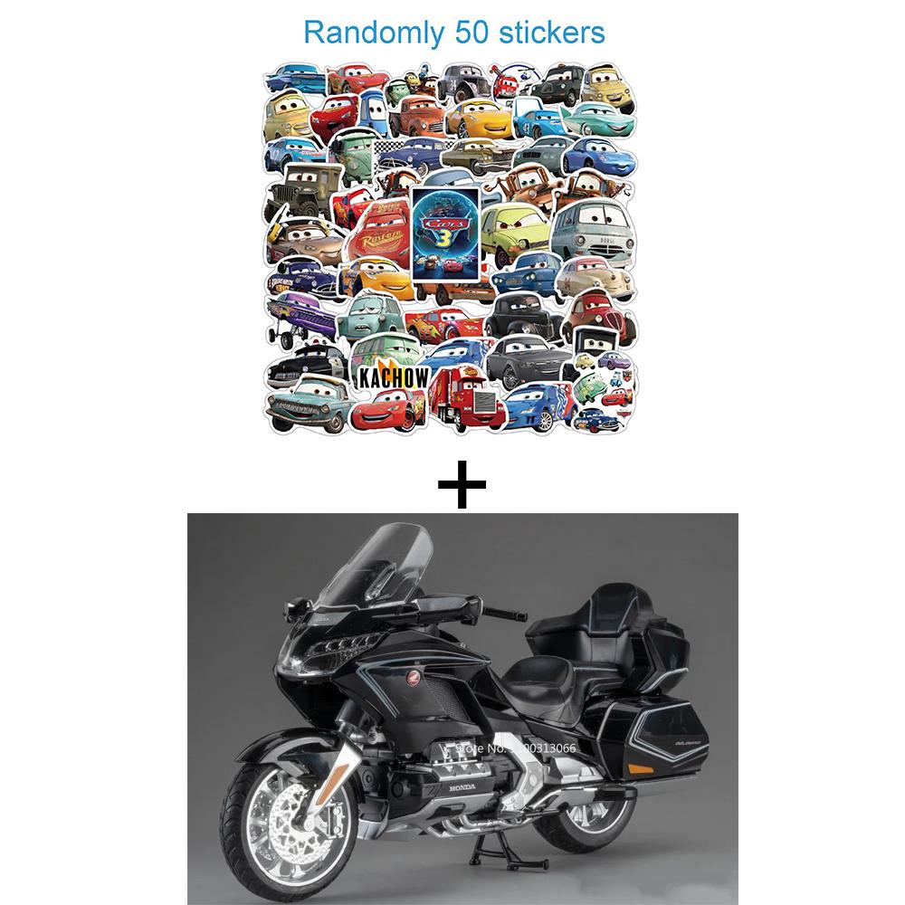 1:11 Honda Gold Wing GL800 2025 Motorcycles Models Cars Toys Rubber Tires with Light Music Miniature Model Toddler Kids Gifts
