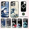 Cool G-Great W-Wave K-Kanagawa Phone Case For iPhone17,16,15,14,13,12,11 Plus,Pro Max Magnetic For Magsafe Wireless Charging