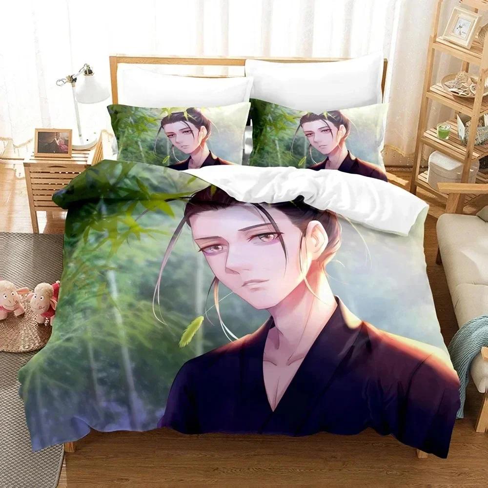 Anime The Outcast Under One Person Bedding Set Printed Bed Set With Pillowcase Duvet Cover Soft Queen King Size Bedclothes Home