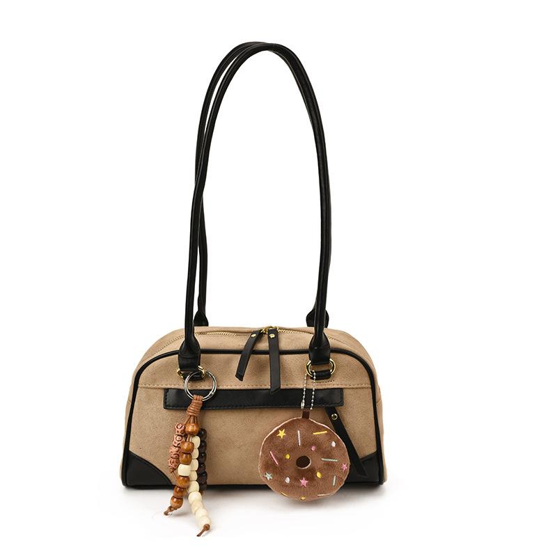 Simple and versatile bag women's large capacity 2025 new autumn and winter retro niche single shoulder underarm bag commuter pillow bag