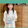 Stylish Korean Childrens Shoulder Bag With Pearl Bow And Cute Floral Design For Kids