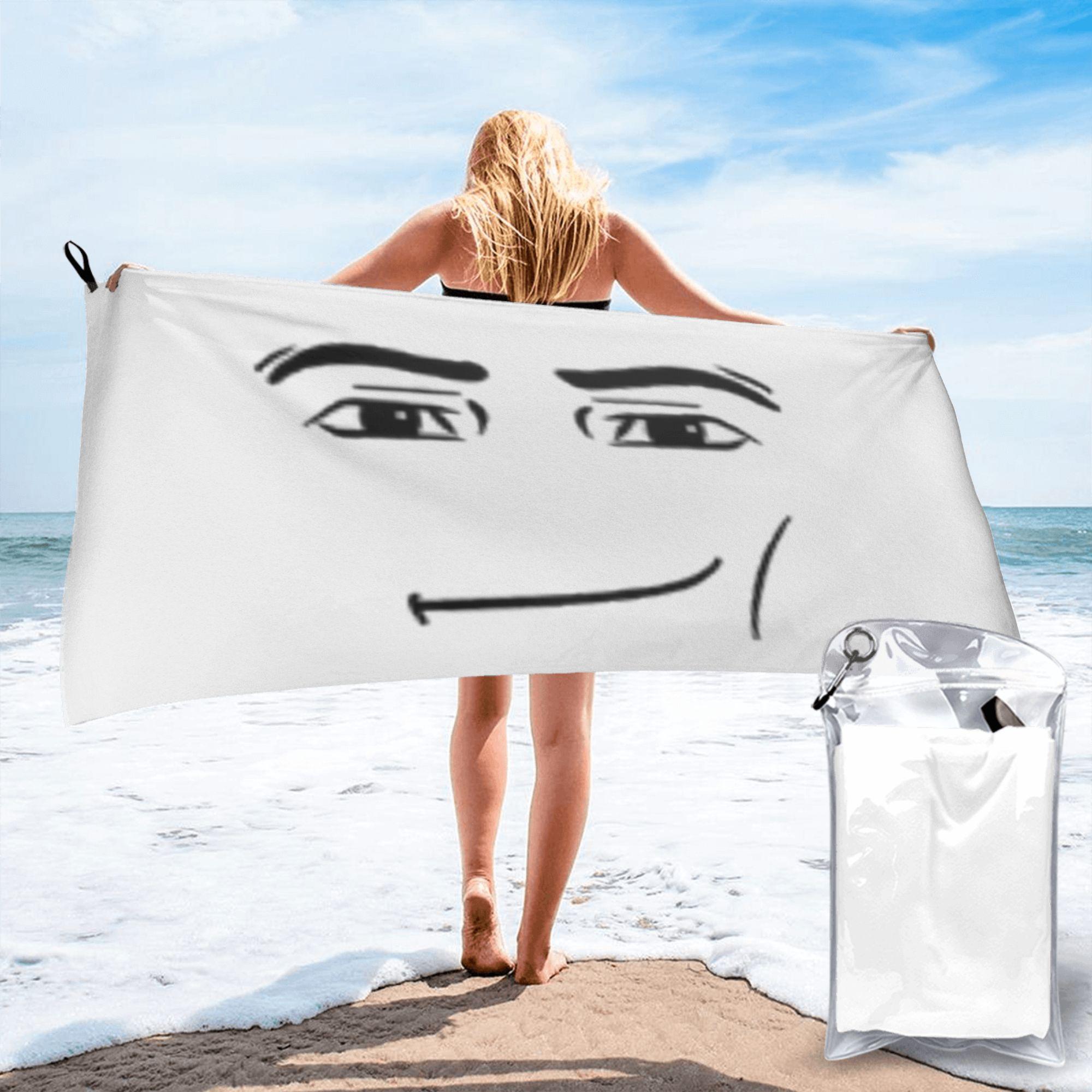 

The man face Beach Towel Soft Microfiber Quick Dry Absorbent Quick Towels For Swimming W30*H60(CM)