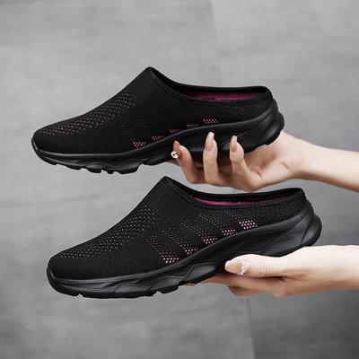 Summer Mesh Casual Shoes Breathable Half Loafers Fashion Outdoor Indoor Slippers Women Flats Comfortable Women Sneakers