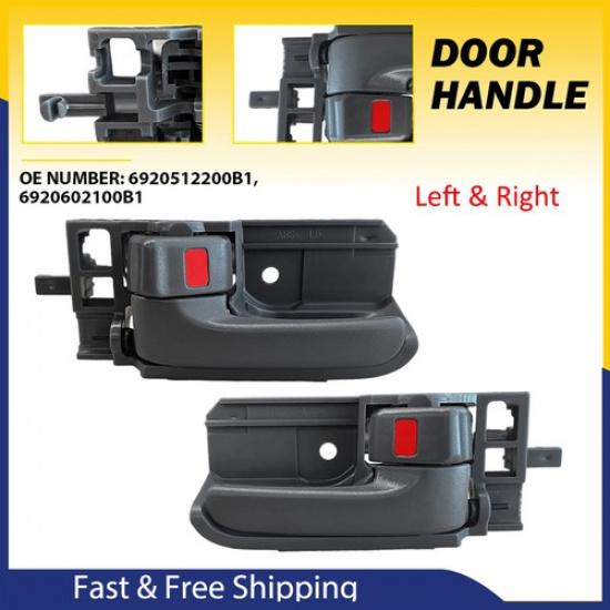 Fit Tacoma Toyota 2006-2012 Door Interior Interior Gray Handle Right&Left Pair