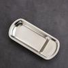 Mirror Polished Salad Serving Plate Irregular Outline Metal Storage Tray  Home Decor