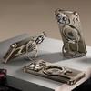 Oatsbasf for iPhone16 Pro/16Pro Max Phone Case Magsafe Metal Phone Cover w/ 360°Rotation Finger Ring Holder Frameless Phone Case