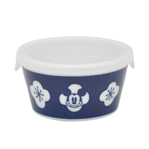 Disney Mickey Mouse & Friends Storage Container, Microwave Pack, Canister with Lid, Approx. 11cm Diameter, Approx. 300ml, Microwave and Dishwasher Saf
