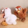 Rubber Hens Key Ring Cartoon Egg-laying Animal Key Holder Adorkable Plush Chicken Keychain  School
