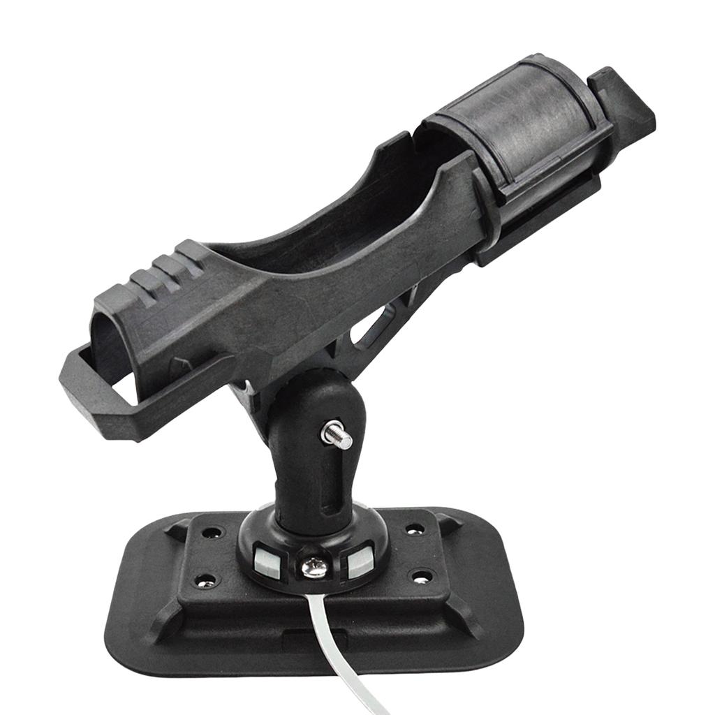 Universal Rod Mount Stand Bracket Fishing Rod Holder for Inflatable Kayak Boats 360 Degree Adjustment Rod Holder