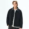 Lapel American Coach Jacket Men's Solid Color Vintage Jacket