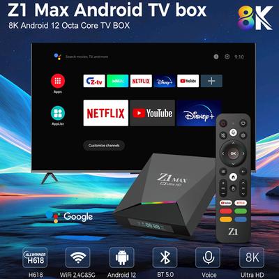 Satellite Receiver Android TV Box 8K HDR Decoder TV Dongle Receiver Stick Smart Meecast Video Card Digital Converter Box 2.4G&5G Miracast Airplay