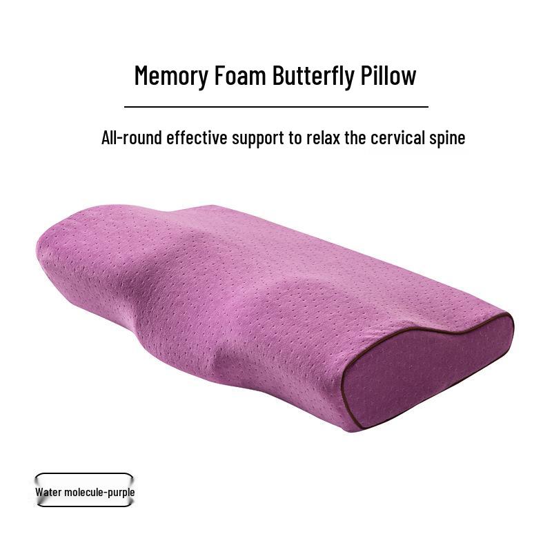 Pernă Fluture cu Spumă cu Memorie - Suport pentru Gât și Cervical pentru Îngrijirea Sănătății Transfrontalieră Ajutor pentru Somn