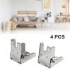 90 Degree Self-Locking Hinge Table Leg Brackets Table Chair Folding Hinge Support Brackets Furniture Leg Fixing Connection