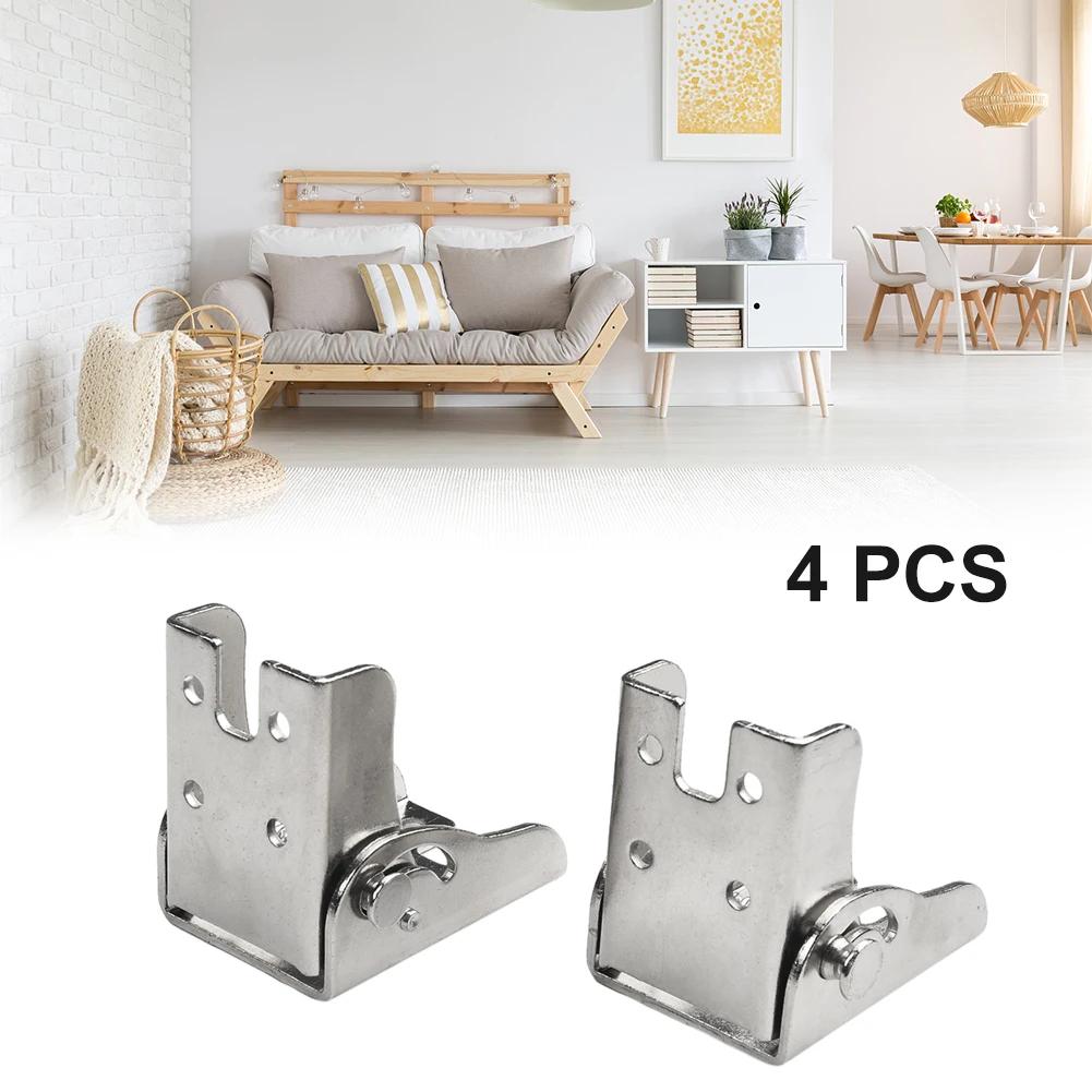 90 Degree Self-Locking Hinge Table Leg Brackets Table Chair Folding Hinge Support Brackets Furniture Leg Fixing Connection