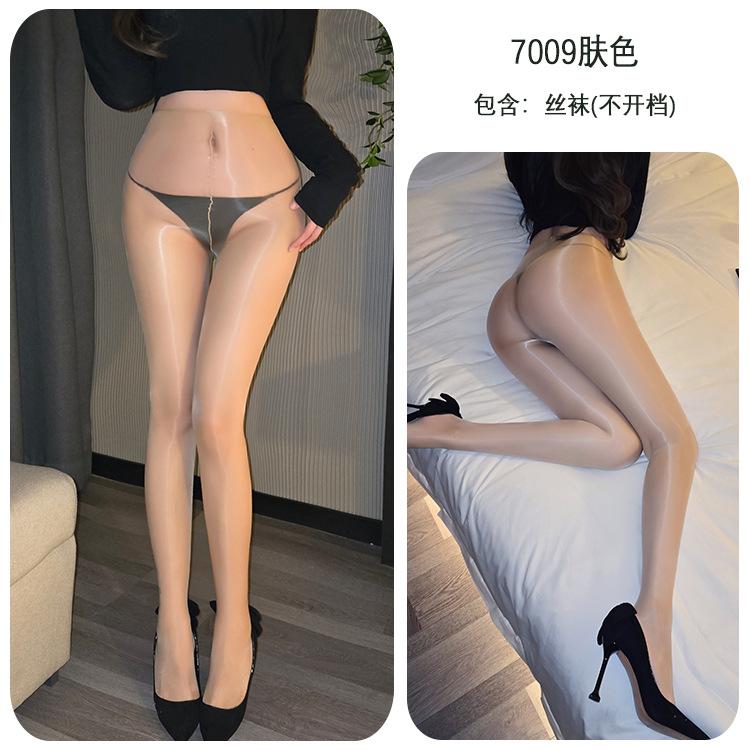Erotic stockings D aurora oil shiny stockings silky high density sexy see-through pantyhose girl