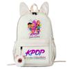 Large Capacity Schoolbag with Shoulder Strap; Student Three-piece Pencil Case Set