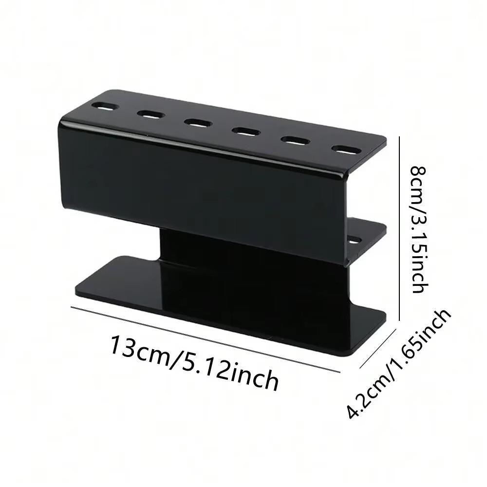 Tragbarer 6-Loch-Pinzetten-Displayständer Acryl-Displaybox Pinzettenständer Wimpernverlängerungs-Aufbewahrungsbox Aufbewahrungsständer