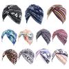 Chemo Cancer Hat Cap Twist Pleated Turban Women Stretch Knotted Muslim Headscarf