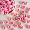 12x10mm Solid Color Acrylic Macaron Beads for DIY Shoelaces, Bag Chains & Weaving Accessories