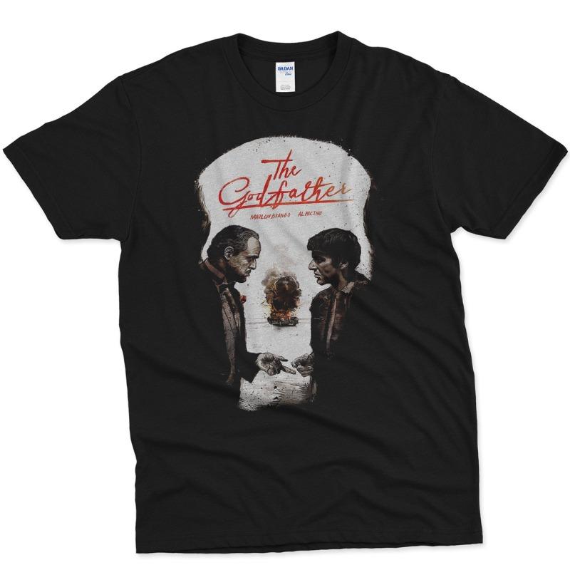 Movie Themed Printed 'The Godfather 1' T-shirt, All Season Pure Cotton Casual Fashion Men's and Women's Streetwear